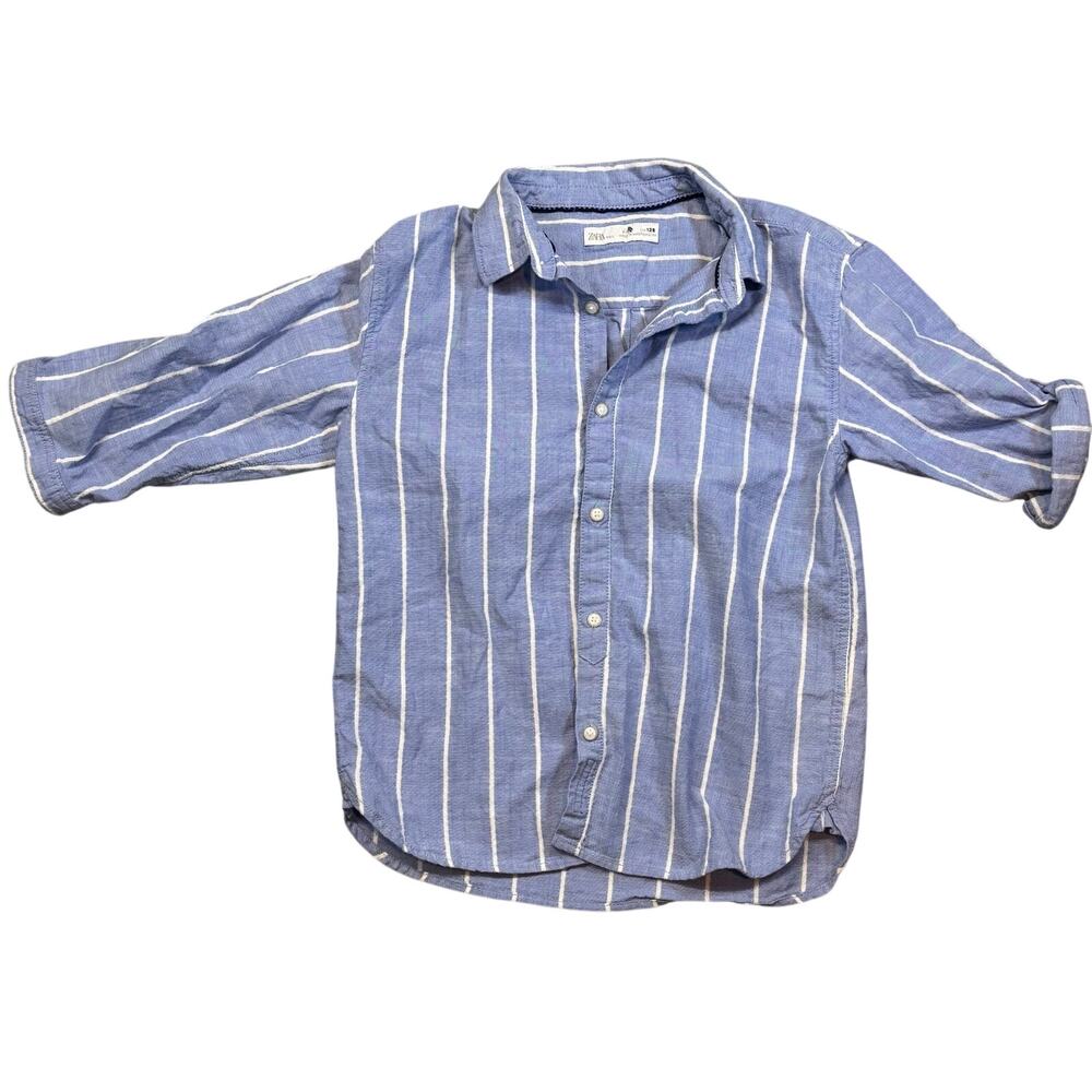 Zara Cotton Lightweight Button Down Boys Size 9
